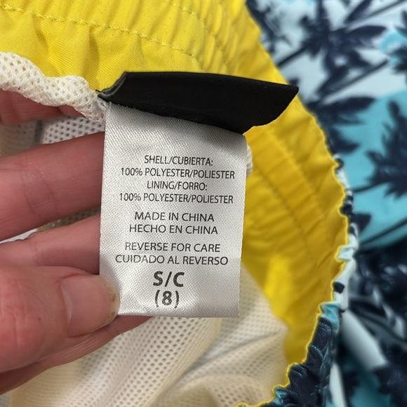 Laguna BLUE ATOLL Big Boys Ultimate Palm Swim Trunks, US Small/8 NWT - Picture 6 of 7